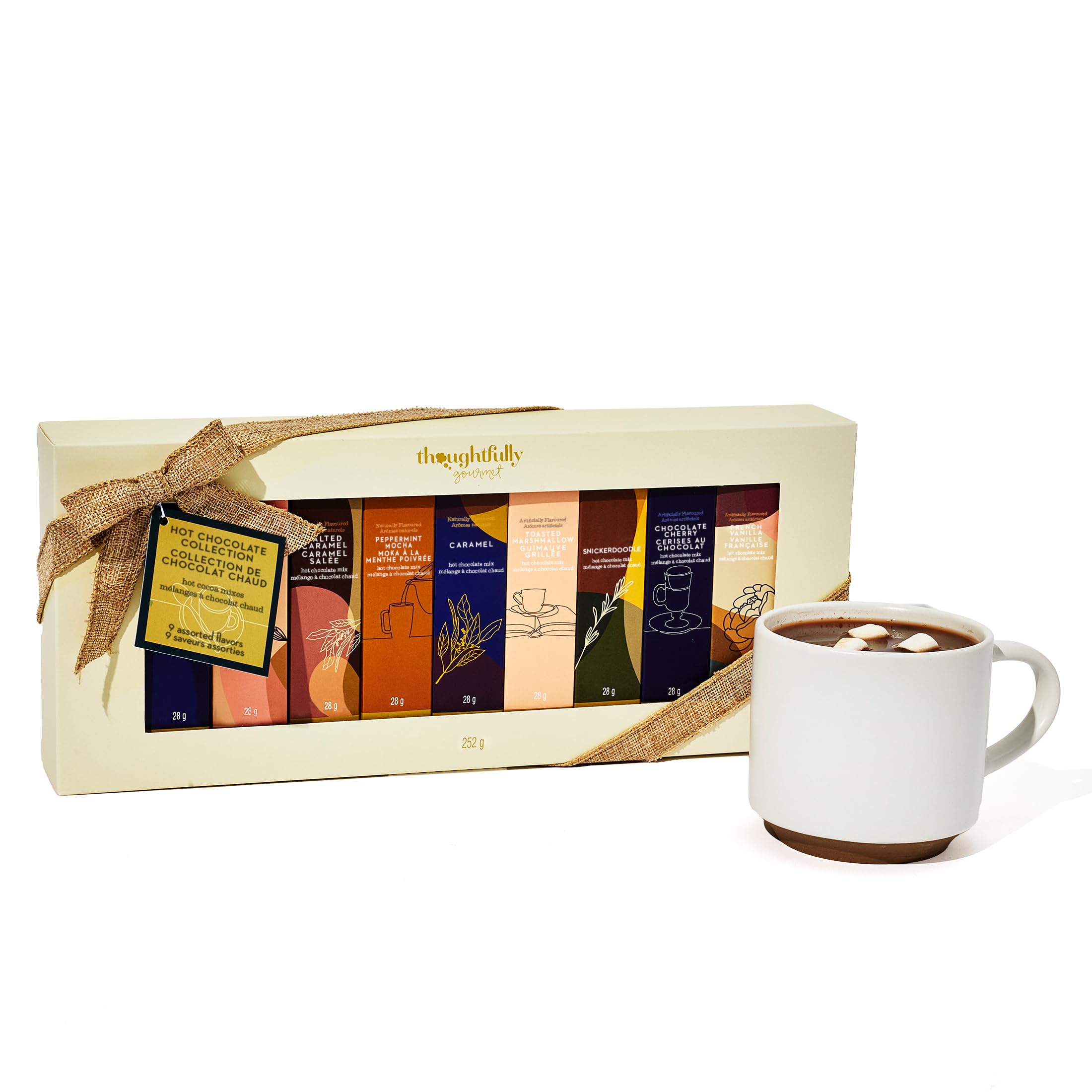 Thoughtfully Gourmet, Hot Chocolate Collection Gift Set, Flavors